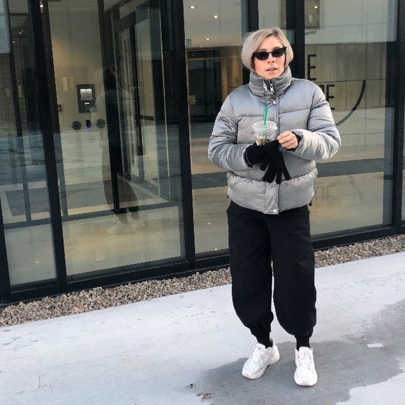 Metallic H&M puffer Jacket - Picture 2 of 7